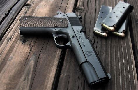 Hd Wallpaper Weapons Springfield Armory 1911 Pistol Colt Gun
