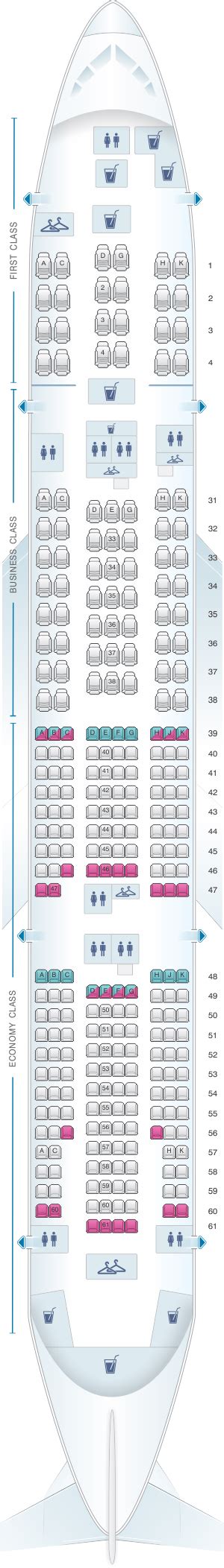 Seat Map China Southern Airlines Boeing B777b Seatmaestro