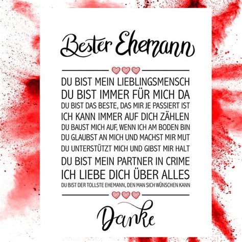 Lassen sie inspirieren mit unsere besondere gratulationstexte, lustige wünsche, romantische worte oder gedichte zur. Bester Ehemann Kunstdruck - Kunstdrucke jetzt im Shop ...