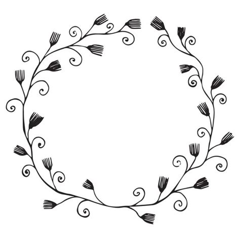 592 x 1023 jpeg 60 кб. Vonalas rajz Alma virágok virágos keret — Stock Vector ...