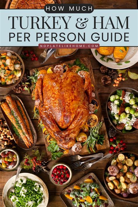how much ham and turkey do you need per person for holiday thanksgiving recipes easy turkey