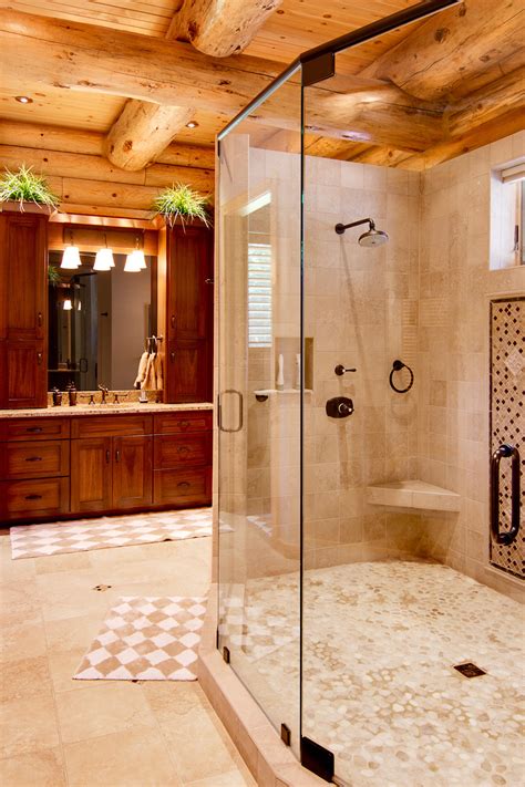 Supersized Walk In Showers For New Log Homes Or Renovations