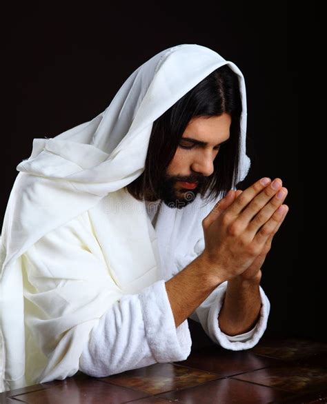 Praying Jesus Christ Of Nazareth Stock Image Image 29513041