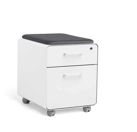 The linear office rolling file cabinet is built from sustainably harvested u.s. White Mini Stow 2-Drawer File Cabinet, Rolling | 2-Drawer ...