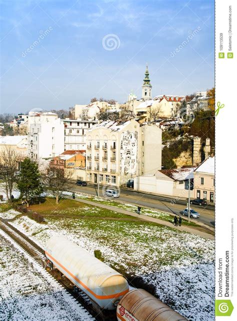 Belgrade Serbia December 4 2017 Belgrade Winter Scene