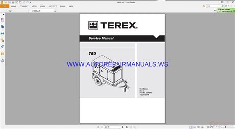 Terex T50 Service Manual 134880 Auto Repair Manual Forum Heavy