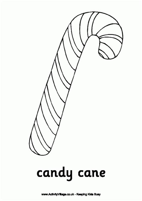 Get This Free Preschool Candy Cane Coloring Page to Print 94520