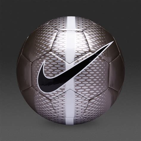 Nike Technique Ball Footballs Training Metallic Pewterwhiteblack