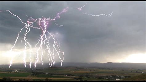 8242013 Crazy Severe Idaho Thunderstorm Lightning Strikes Marsing
