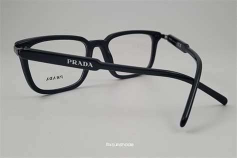 Prada Eyeglasses New Vpr 13y Color 1ab 1o1 Black Size 53 Mens Square Authentic Ebay