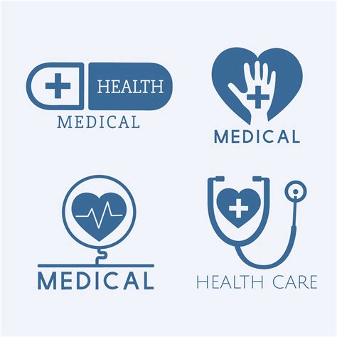 Medical Service Logos Vector Set Download Free Vectors Clipart