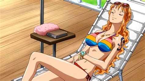 Nami Bikini Glorious Island By Berg Anime On Deviantart One Piece Movies One Piece Nami Anime