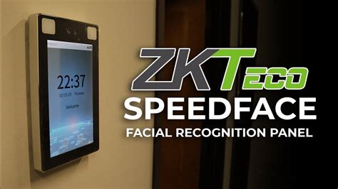 Zkteco S Speedface Facial Recognition And Temperature Detection Panel For Access Control Youtube