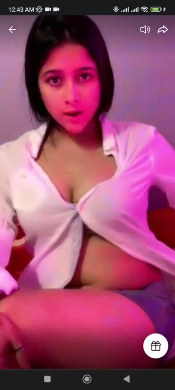 Sanjana Chetry Showing Cleavage Navel Thighs To Tease On Tango Live