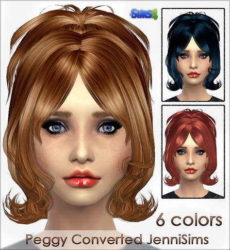 Peggy Hair Converted At Jenni Sims Sims 4 Updates