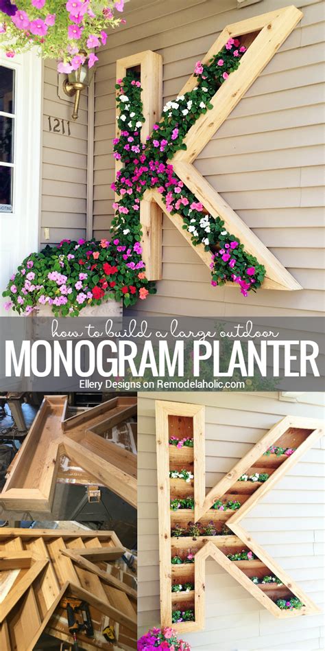 Follow our tips and cheap home decorating ideas prove that style doesn't need to come at a price. Remodelaholic | DIY Monogram Planter Tutorial