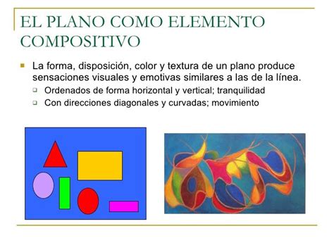 El Plano Como Elemento Compositivo La Forma Disposición Color Y