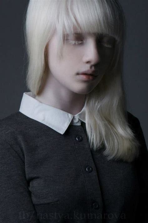 Nastya Kumarova Albino Model Nastya Zhidkova Portrait