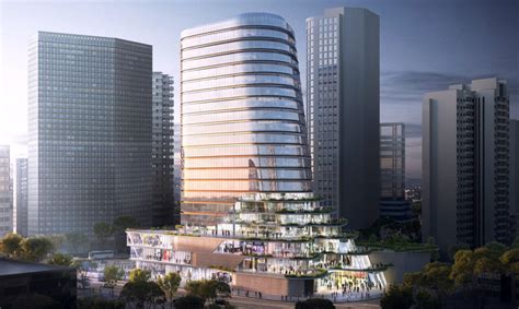 Aedas Sleek Office Tower And Green Space Will Bring A Missing