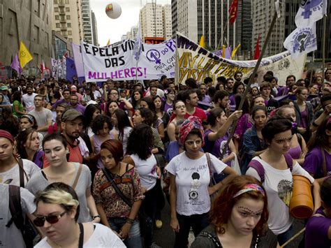 International Womens Day Marchers Call For Equal Pay And An End To
