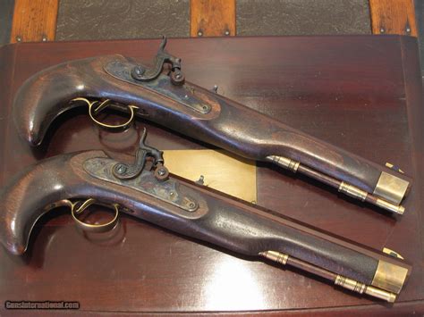 Antique Recreated Replica S Gentlemens Cal Dueling Pistol