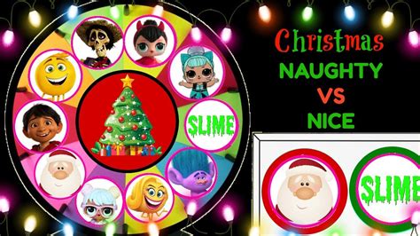 christmas naughty or nice spinning wheel game surprise toys viyoutube