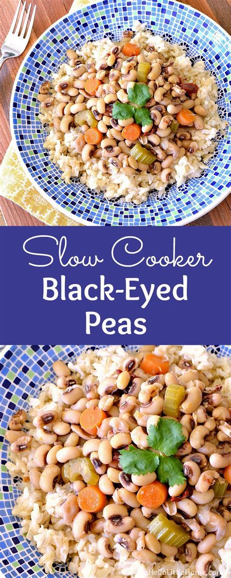 Easy Black Eyed Peas In The Slow Cooker Recipe Vegan Recipes