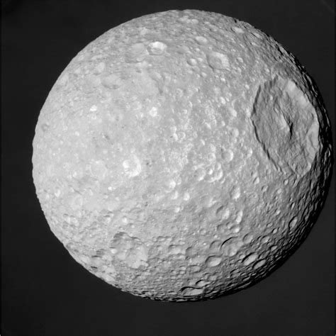 Mimas One Of Saturns Moons Space Pictures Space Images Hubble