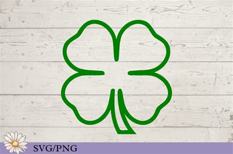 4h Clover Svg For Decals 4h Clover Outline Svg For T Shirt Etsy