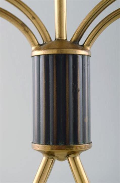 Swedish Modernist Five Armed Brass Candlestick Swedish Design At 1stdibs