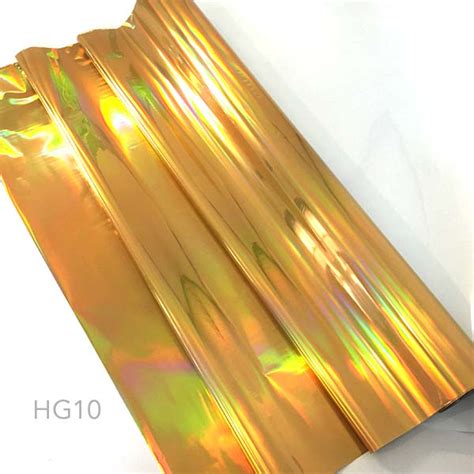 Holographic Gold Foil G10 Rainbow Laser Hot Stamping Foil Per Linear