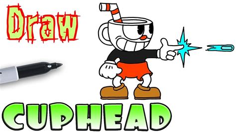 How To Draw Cuphead Shooting Youtube