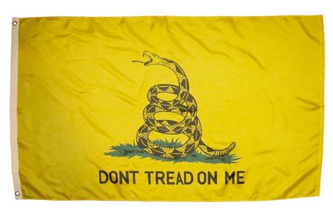 Gadsden Dont Tread On Me Flag Printed Polyester Double Sided 3′ X 5