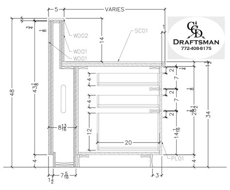 Millwork Shop Drawings By Cad Con Design Commercial Casework And