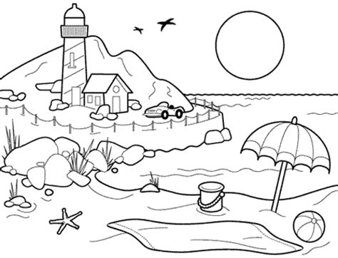 Independence day coloring pages fall coloring pages winter coloring pages summer coloring pages all coloring pages. Beach Coloring Pages - Beach Scenes & Activities | Beach ...