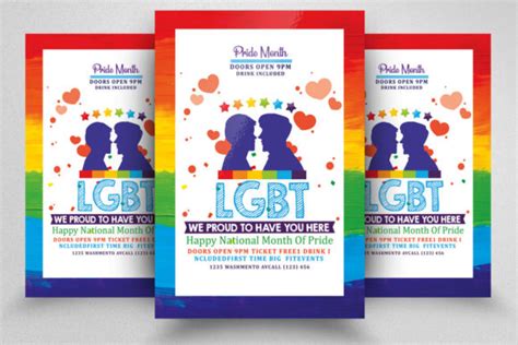 lgbt pride party flyer graphic by leza sam · creative fabrica