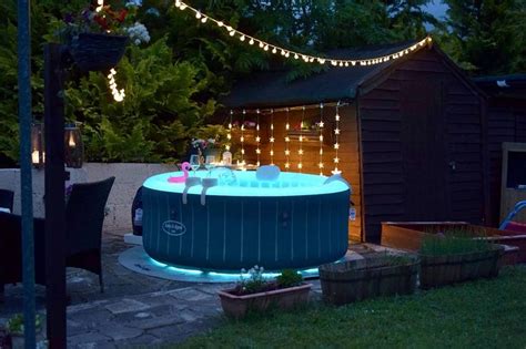 Lights Make A Difference Hot Tub Outdoor Hot Tub Backyard Inflatable Hot Tubs