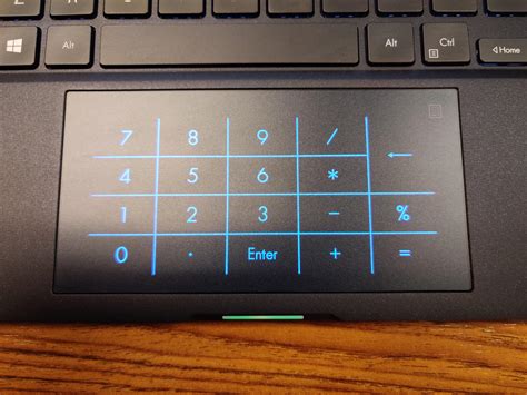 This Laptop Has A Lit Up Number Pad Built Into The Touch Pad R