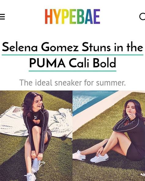 Selena Gomez Stuns In The Puma Cali Bold Featuring A Chunky Platform The Sporty Yet Fashionable