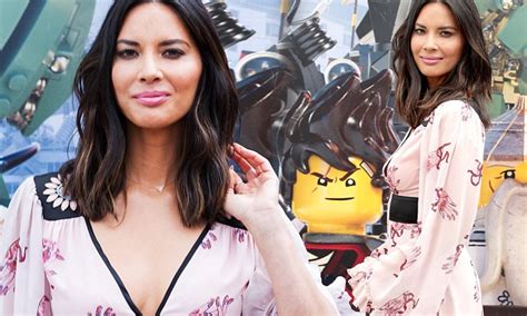 Olivia Munn Flaunts Her Assets In Plunging Dress At Event Daily Mail
