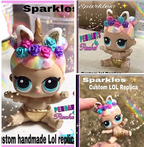 Custom Lol Doll Sparkles The Unicorn Custom Replica By Pensantsbyrachel Pendants By Rachel