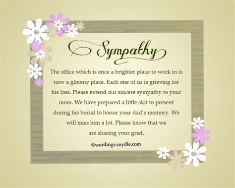 What To Write In Sympathy Card For Loss Of Father