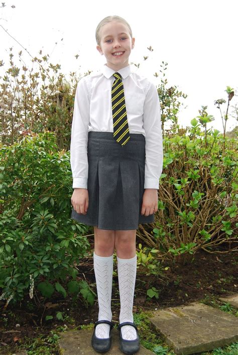 Girl High Teenage School Uniform