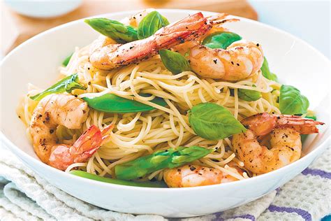 This angel hair pasta recipe, for example, uses five canned products, which makes my job of providing hearty nutrition to my whole family much easier. Lemon pepper prawns with angel hair pasta (With images ...