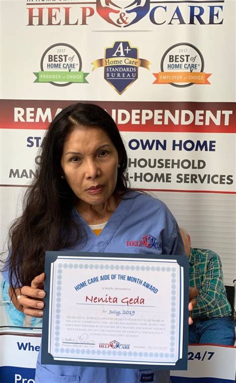 Home Care Aide Awards Learn About Some Of Our Best In Home Caregivers