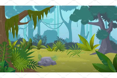 Tropical Rainforest Jungle Vector Graphics ~ Creative Market