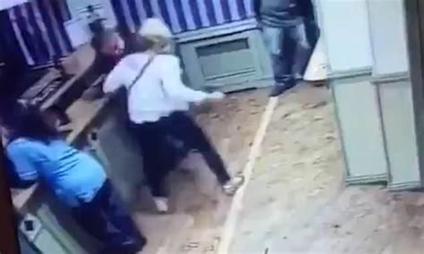 Horrifying Moment A Woman Head Butts Man In Scottish Bar Before Punching Him Repeatedly In The