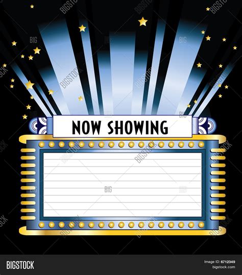 Movie Marquee Vector And Photo Bigstock