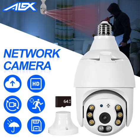 Alex Original Bulb Ptz Camera Night Vision Wireless Cctv Ip Security Hd