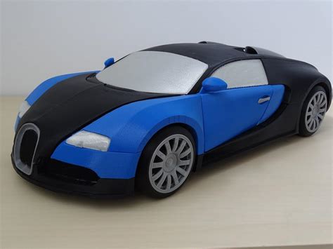 Hbot 3d 3d Prints An Amazing Bugatti Veyron 18 Scale Model Car